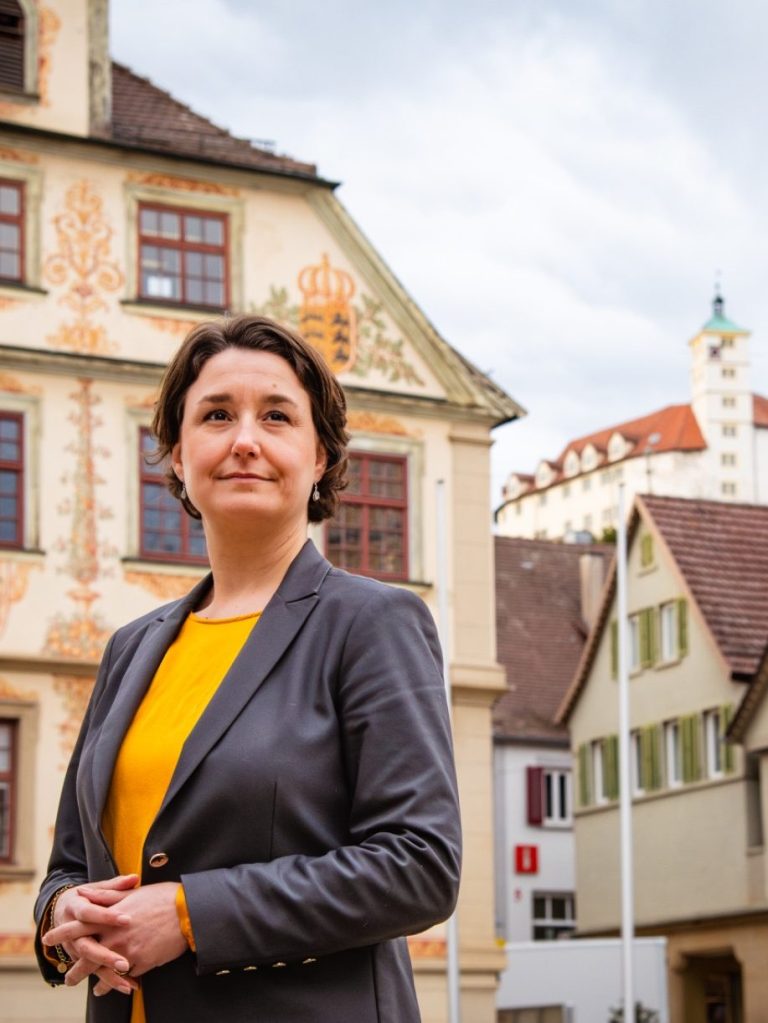 Bundestagsabgeordnete Sandra Detzer Rathausplatz Vaihingen an der Enz